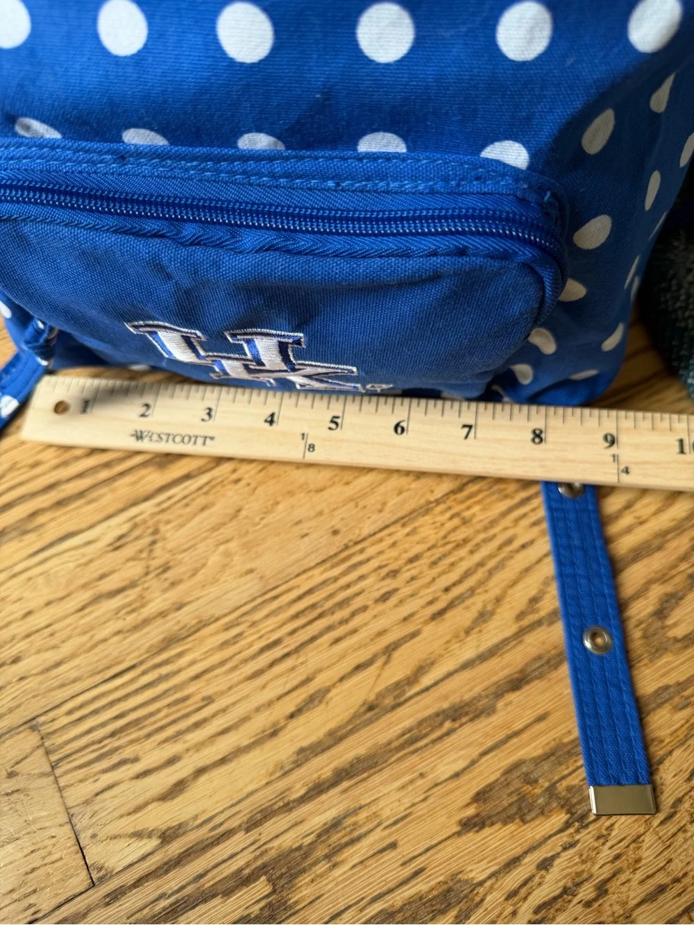 Donna Sharp Kentucky Wildcats UK Kids Mini Backpack Blue Polka Dot Cotton